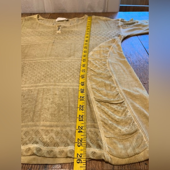 💛 ELISA CAVALETTI XL Yellow Textured Knit Top - Picture 12 of 12